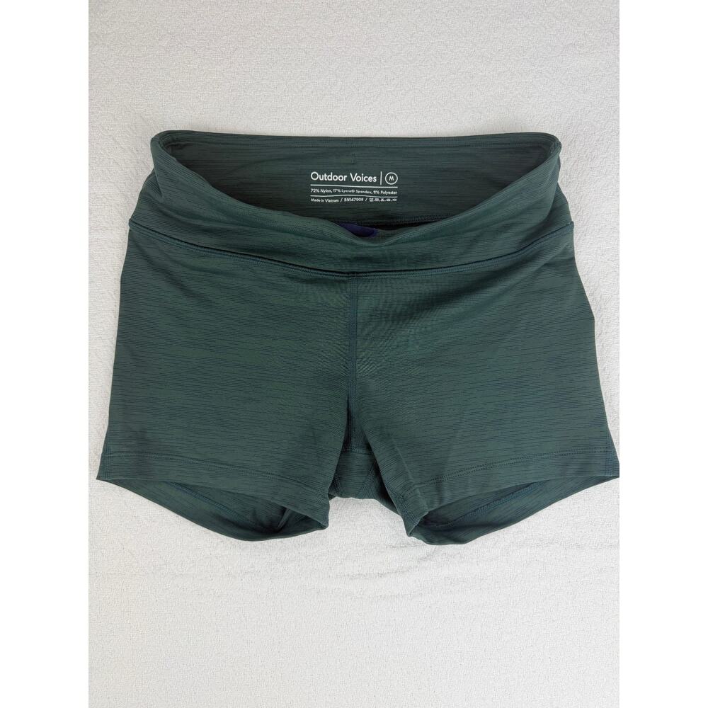 Outdoor Voices Dark Green TechSweat Athletic Shorts Women's M